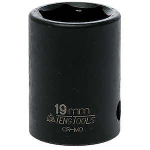 Impact Sockets: Teng 1/2in Dr. Impact Socket 19mm ANSI