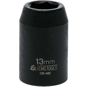 Impact Sockets: Teng 1/2in Dr. Impact Socket 13mm ANSI