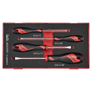 Screwdriver Sets: Teng 4pc Screwdriver Set Flat