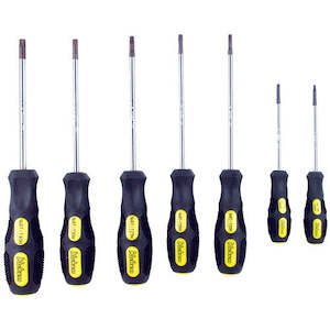 Screwdriver Sets: Koken 168T Screwdriver Set 7pc Tamper Proof Torx T10H-T40H