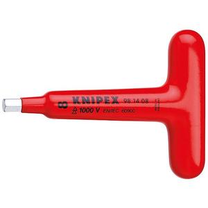 Hand Tools: KNIPEX T-Handle Screwdriver In-Hex 8mm 1000V VDE