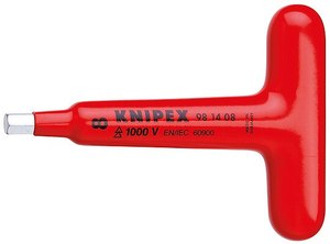KNIPEX T-Handle Screwdriver In-Hex 5mm 1000V VDE