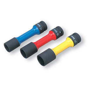 Specialty Tools: Koken 1/2" Dr Impact Thin Walled Wheel Nut Socket Set - 3pc 3pc, 17-19mm Wheel Nut Sockets