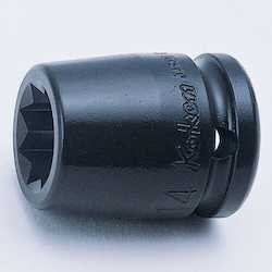 Koken: Koken 14415M 8pt Impact Socket 1/2"Dr 16mm (Double Square)