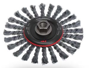 Clearance: Jaz Wire Wheel Twist Knot - 175mm x 10mm x 0.5mm - Damaged Packaging