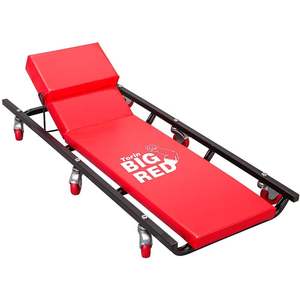 Clearance: Torin - Big Red TR6452 Steel Creeper 6 Wheels with Adjustable Head Rest - END OF LINE (BRAND NEW)