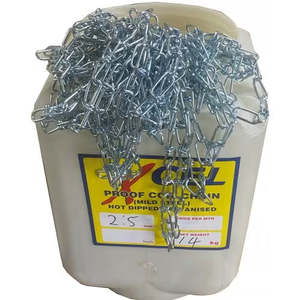 Clearance: Xcel Knotted Dog Pattern Chain ZP - 100m Pail 2.5mm- END OF LINE