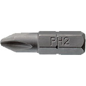 Handtools: 10pc 1/4in Hex Ph 2 Bit X 25mm (L)