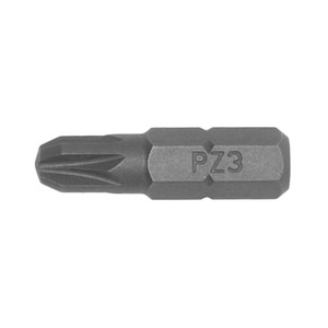 Handtools: 10pc 1/4in Hex PZ 3 Bit X 25mm (L)