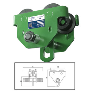 LIFTING & RIGGING - Tooltime Online: ITM Push Girder Trolley-2 Ton-88-203mm Beam Width