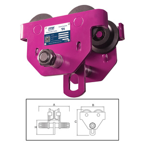 LIFTING & RIGGING - Tooltime Online: ITM Push Girder Trolley-1 Ton-64-203mm Beam Width