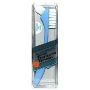 Products: Luxident Twin-Tuft Denture Brush - Soft 