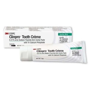 Products: Clinpro Tooth Crème 3M Anti-Cavity Toothpaste 113g