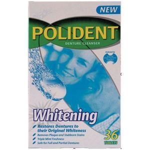 Products: Polident Whitening Denture Cleanser 