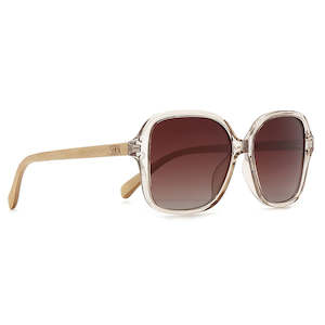 SOEK. | SCARLETT CHAMPAGNE l Brown Polarised Lens l White Maple