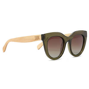 SOEK. | MILLA KHAKI l Khaki Brown Lens l White Maple Arm