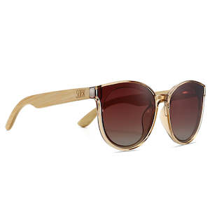 Sunglasses: SOEK. | BELLA CHAMPAGNE l Brown Polarised Lens l White Maple Arms
