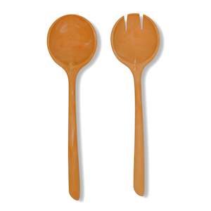 Home And Garden: Salad Servers | Peach