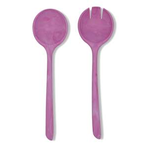 Home And Garden: Salad Servers | Pink