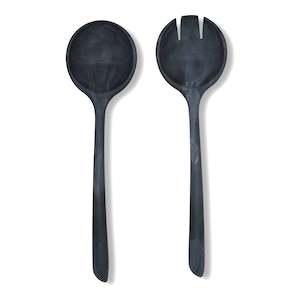 Home And Garden: Salad Servers | Charcoal