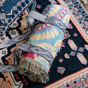 Accessories: 'Don't Let Me Down' | Cotton Carry Strap | Indigo/White