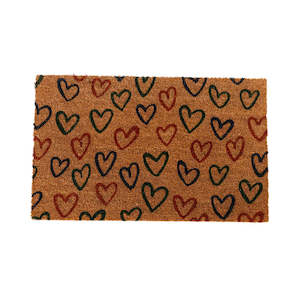 Coir Doormat | Hearts