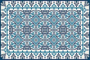 Vinyl Placemat | Beija Flor | Barcelona | Blue & White