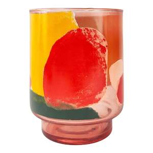 Glassware: Abstract Glass Vase | Pink | Medium