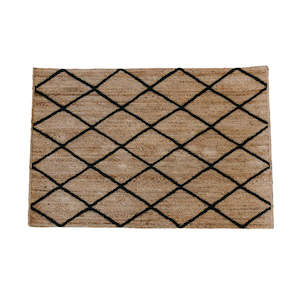 Door Floor Mat: Jute Mat | Black Diamond
