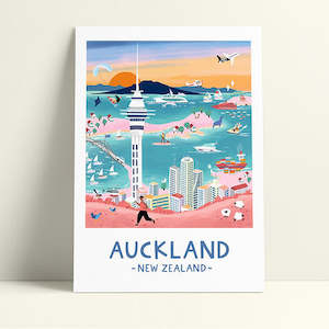 Auckland in Pastel