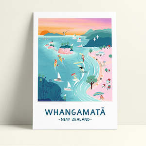 Whangamata in Pastel