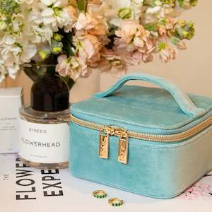 Jewellery Cube | Luxe Velvet Seafoam