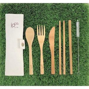 Re-Use Bamboo Cutlery Set | Natural