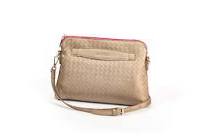Hand Bags 1: Lucille Cross Body Bag | Metallic Gold