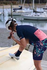 ARMY BAY -- Navy/Teal/Watermelon Bibs