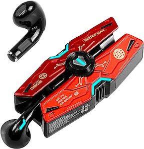 Iron Man Wireless earphone,Red Bluetooth Earbuds with Charging Case LED, High-Fi&hellip;