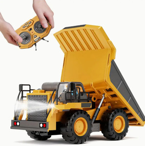 New Arrivals: 2.4G Remote Control Dump Truck RC Model Car Toy Professional Alloy Plastic Simulation Construction Vehicle