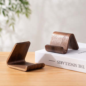 Multifunctional Solid Wood Phone Holder Front Desk Business Card Display Rack Cr&hellip;