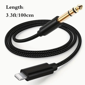 Aux Lightning: 3.5mm AUX Cord, Audio Adapter Hi-Fi Stereo Aux Headphone Male Cord for iPhone