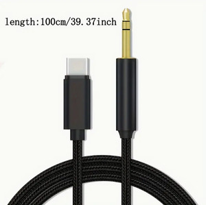 Aux Type C: Type-C Car AUX Audio Cable to 3.5mm