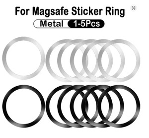 Car Accessories: Stainless Steel Universal Magnetic Metal Plate Ring For Magsafe Wireless Charger Iron Sheet Sticker Magnet Car Phone Holder