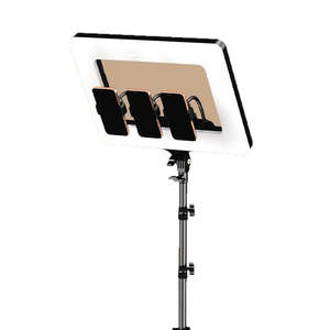 Light: 18 inch Ring Light with Tripod Stand Dimmable 64W 2000-7500K Photo Studio Light for Vlog Video Shooting Makeup Selfie Ring Light