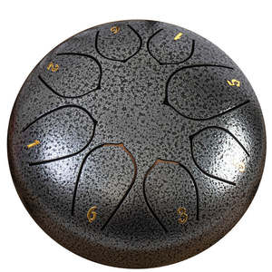Smart Gadgets: 10 Inch Steel Tongue Drum, 11 Note Tambourine With Drumsticks For Meditations Tambourine Instrument