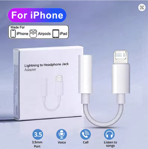 Apple Headset Adapter Cable 3.5 to Lightning Mobile Phone Adapter