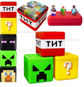 Magnetic Building Blocks Storage Box Plastic Dust-proof Container Snack Toys Blo&hellip;