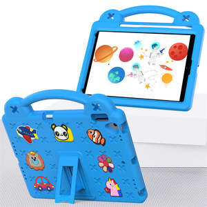 Ipad9 7 5th 6th: Kids EVA Tablet Shockproof Soft Cover Hand Holder Capa for iPad