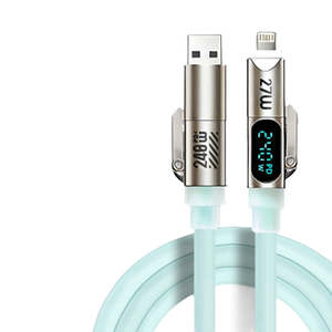 Cable: Liquid Silicone Rubber Wire 4-in-1 240W with LED Display charging Cable