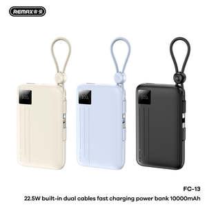 New Arrivals: REMAX Portable Power Bank 10000mAh Built in Cable For iPhone 17 ProMax