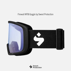 Protection: FIREWALL MTB GOGGLE - MATTE BLACK / BLACK WITH CLEAR LENS