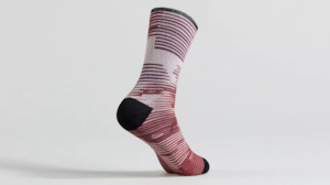 Specialized Soft Air Mid Sock Maroon Blur